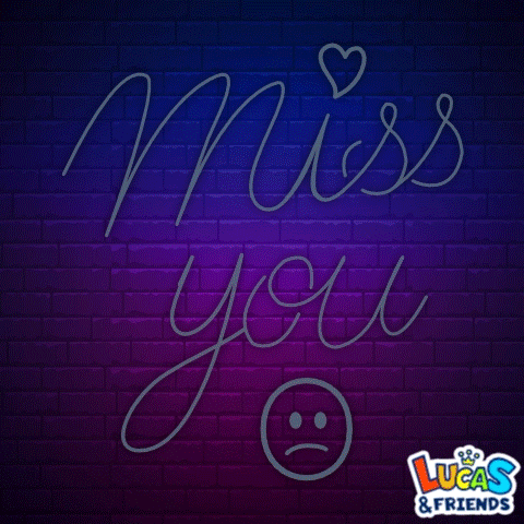 Miss You Love GIF by Lucas and Friends by RV AppStudios