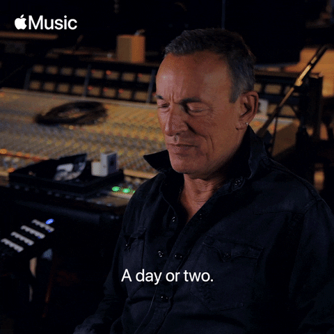 Working Hard Bruce Springsteen GIF by Apple Music