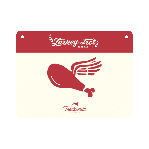 Turkey Trot Sticker by Tracksmith