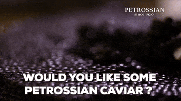 National Caviar Day GIF by Petrossian