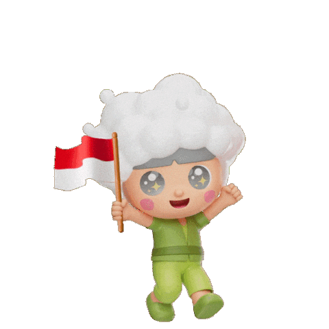 Bendera Merah Putih Indonesia Sticker by Sociolla