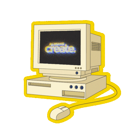 Computer Create Sticker by CreateAgencyMe