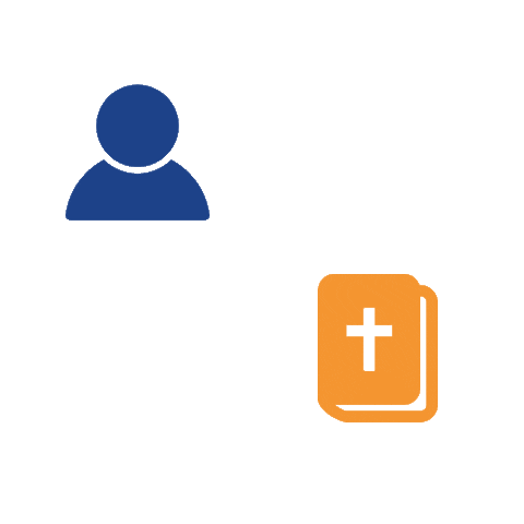 Conectados com Deus Sticker