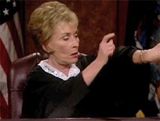 Image result for judge judy time gif