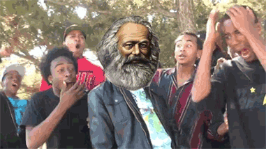 Image result for marx laughing gif