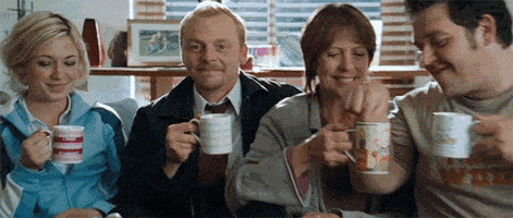 shaun of the dead wink GIF
