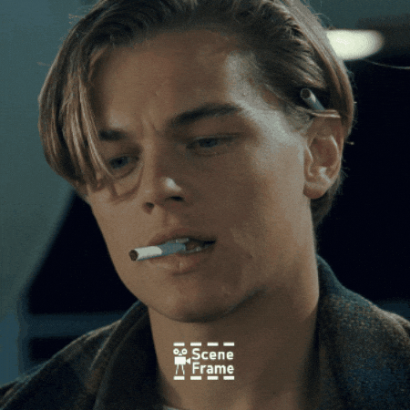 Leonardo Dicaprio Smoking GIF