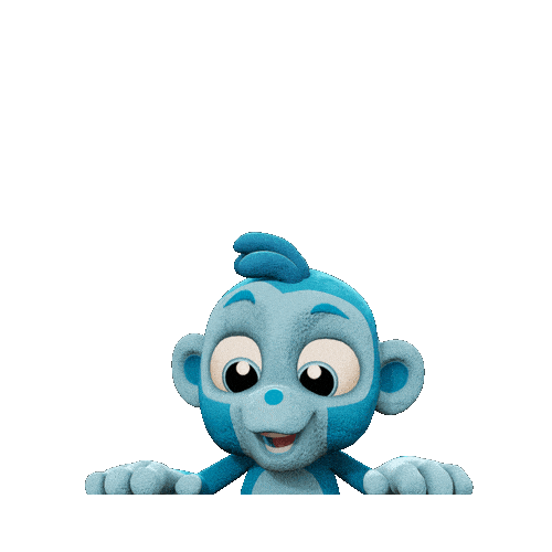 3D Monkeys Sticker by Shonduras