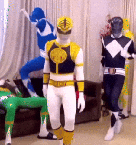 Happy Power Rangers GIF