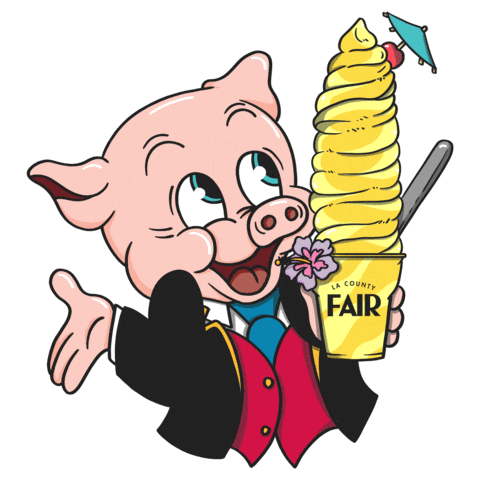 Dole Whip Bucket Hat Sticker by LACountyFair