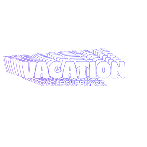 Vacation Cycle Supply Co Sticker