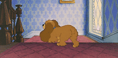 grossed out lady and the tramp GIF