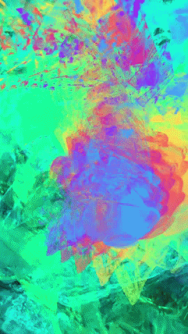 Rainbow Floating GIF by Mollie_serena