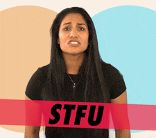 Family Shut Up GIF by GIPHY Studios 2021