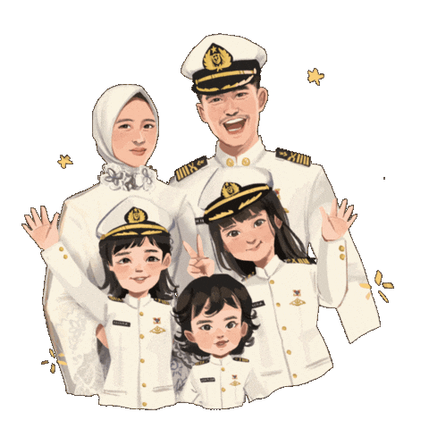 Family Navy Sticker by Rafhi Dominic