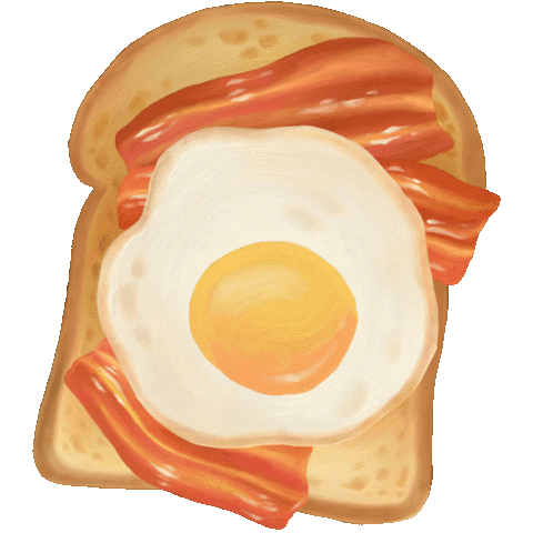 Fried Egg Eating Sticker by jarimar