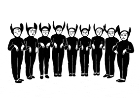 black and white illustration GIF by Laurène Boglio