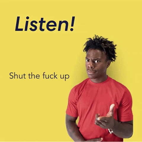 Speed Shut Up GIF
