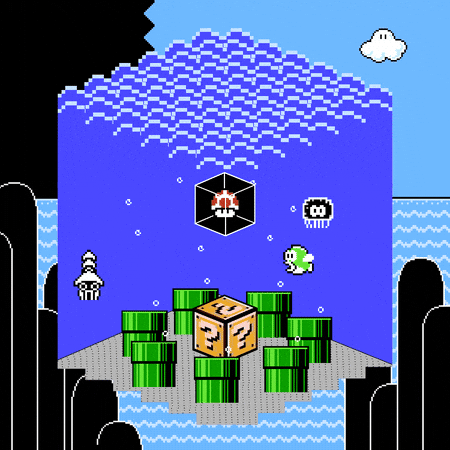 Super Mario Fish GIF by PERFECTL00P