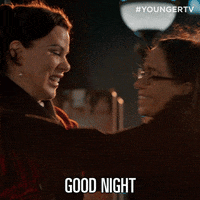 Good Night Hug GIF by YoungerTV
