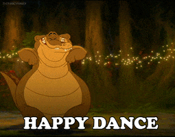 the princess and the frog happy dance GIF