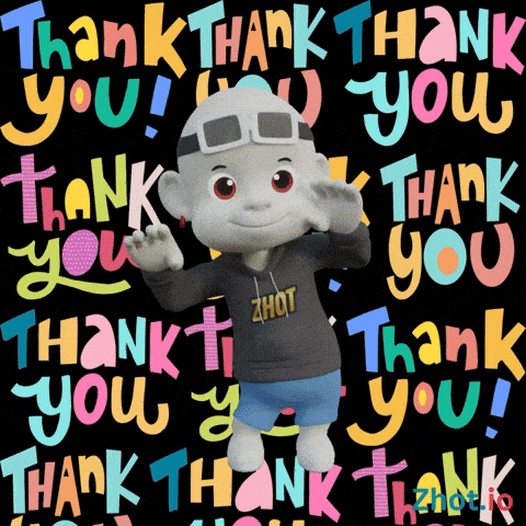 Danke Schön Bedankt GIF door Zhot