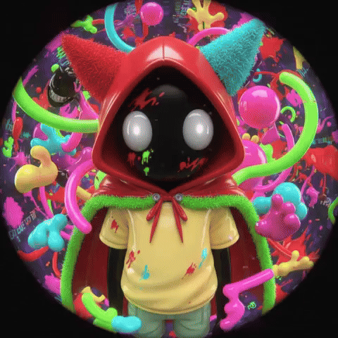 Red Hood Colors GIF by G*BOY