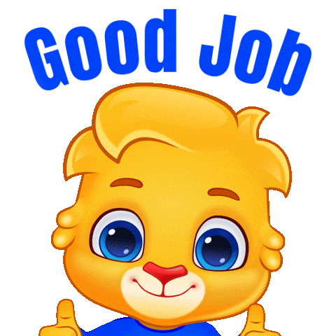 Awesome Well Done Sticker by Lucas and Friends by RV AppStudios