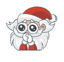 Santa Claus Crying Sticker