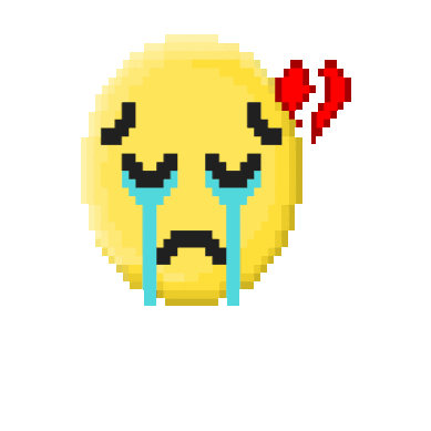 Sad Broken Heart Sticker by R74n