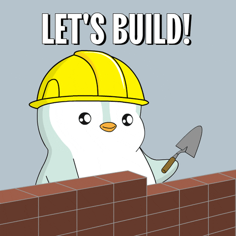 Create Building Blocks GIF by Pudgy Penguins