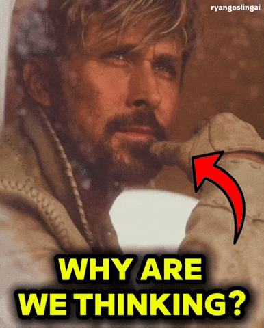 Ryan Gosling Thinking GIF