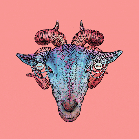 Goat Nft GIF by E MERLIN MURRAY