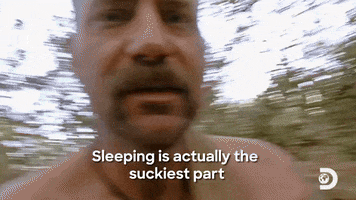 Tired Naked And Afraid GIF by Discovery