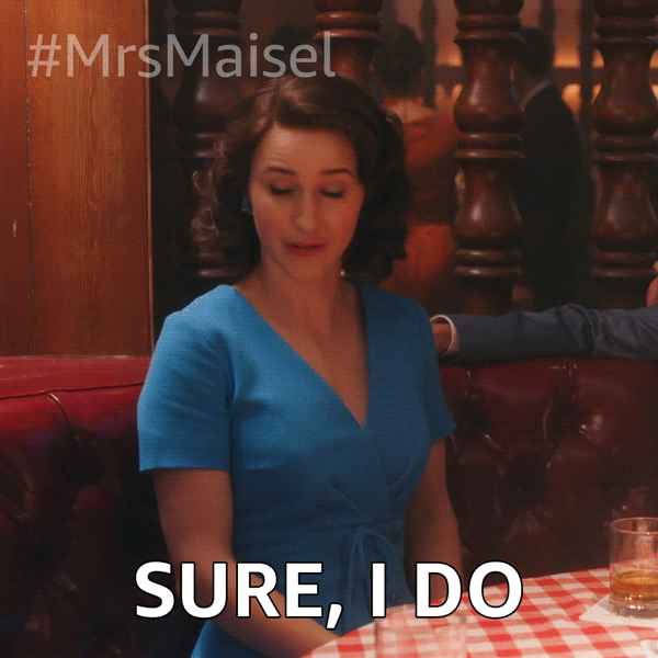 I Do Prime Video GIF by The Marvelous Mrs. Maisel