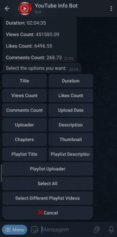 Bot start command playlist demo 3