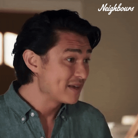 Surprised Uh Oh GIF by Neighbours (Official TV Show account)
