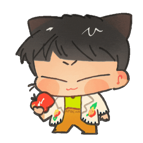 Am Am Eating Sticker by AJ