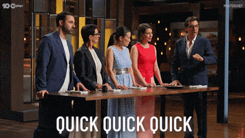 Moving Be Quick GIF by MasterChefAU