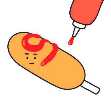 Hotdog Ok Sticker by littletempodesign