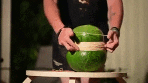 explode rubber band GIF
