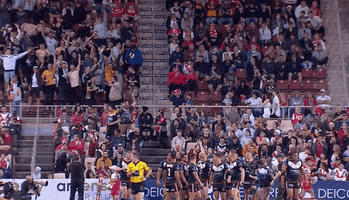 Crowd Celebrate GIF by Wests Tigers