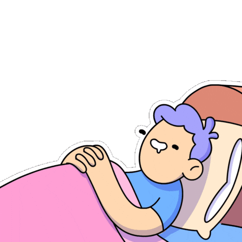 Good Morning Sleeping Sticker by doodles