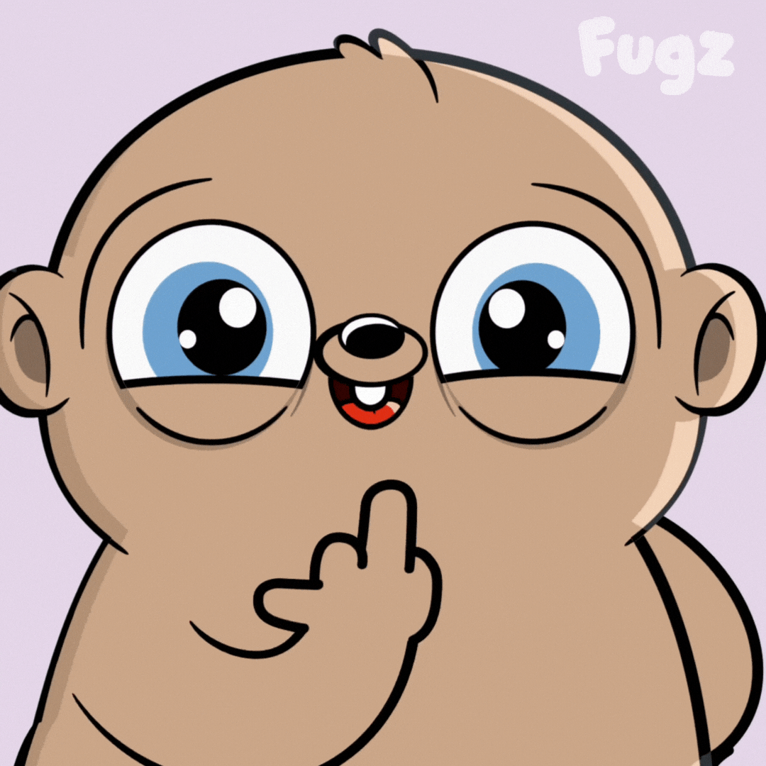 Hate You Middle Finger GIF by Fugz Official