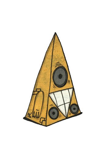 Bass Triangle Sticker by Chris Haven