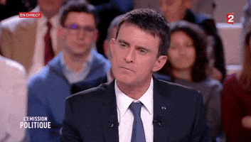 manuel valls intrigue GIF by franceinfo