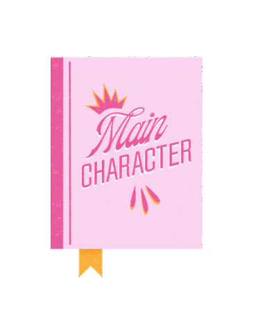 Main Character Book Sticker by glamourgals