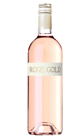 Rose Gold Wine Sticker
