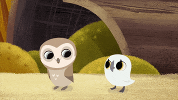 owl hug GIF by Puffin Rock