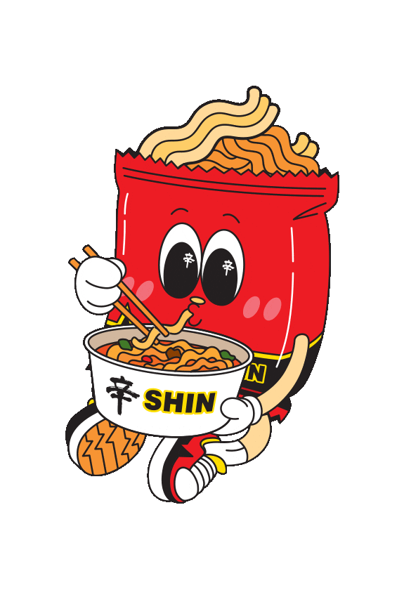 Happiness Korean Sticker by Nongshim Global